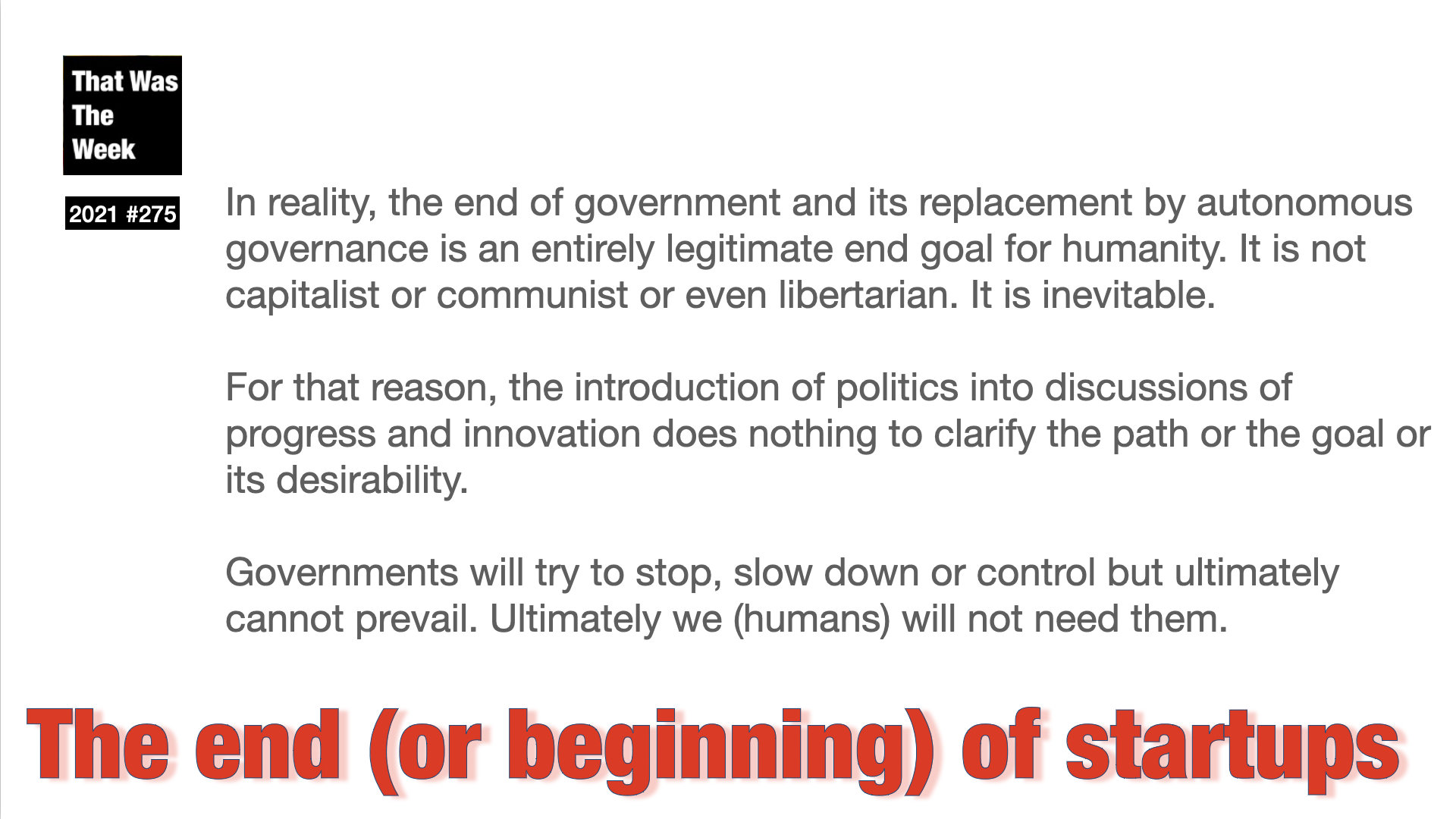 Growth. What is it Good For? cover image